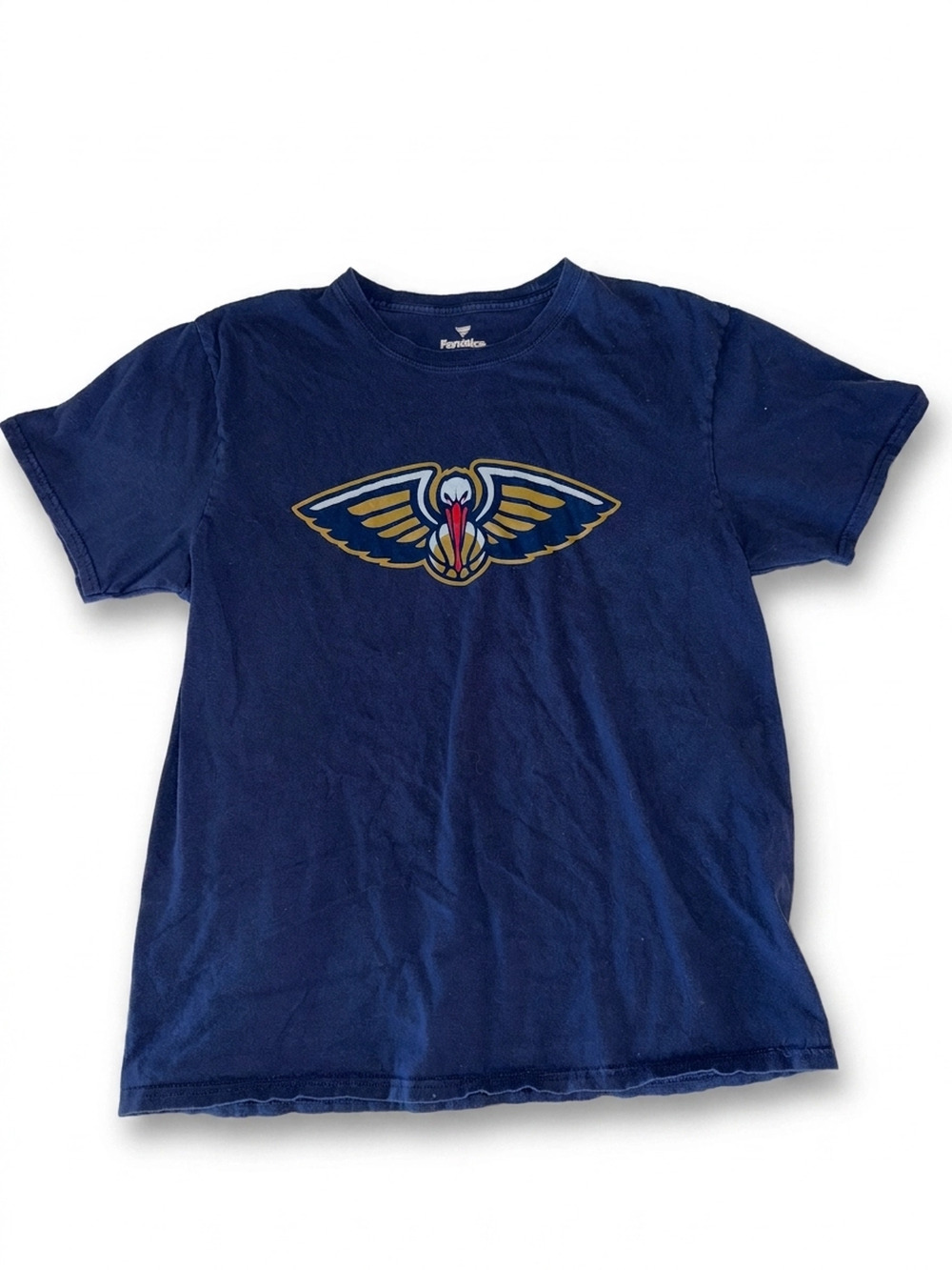 Fanatics New Orleans Pelicans Tee | Men's L | Navy with Gold Logo